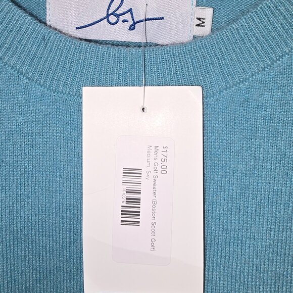Boston Scott Golf Mens 100% Cashmere Sweater NEW W/TAGS Mens M or Womens L - Picture 3 of 4